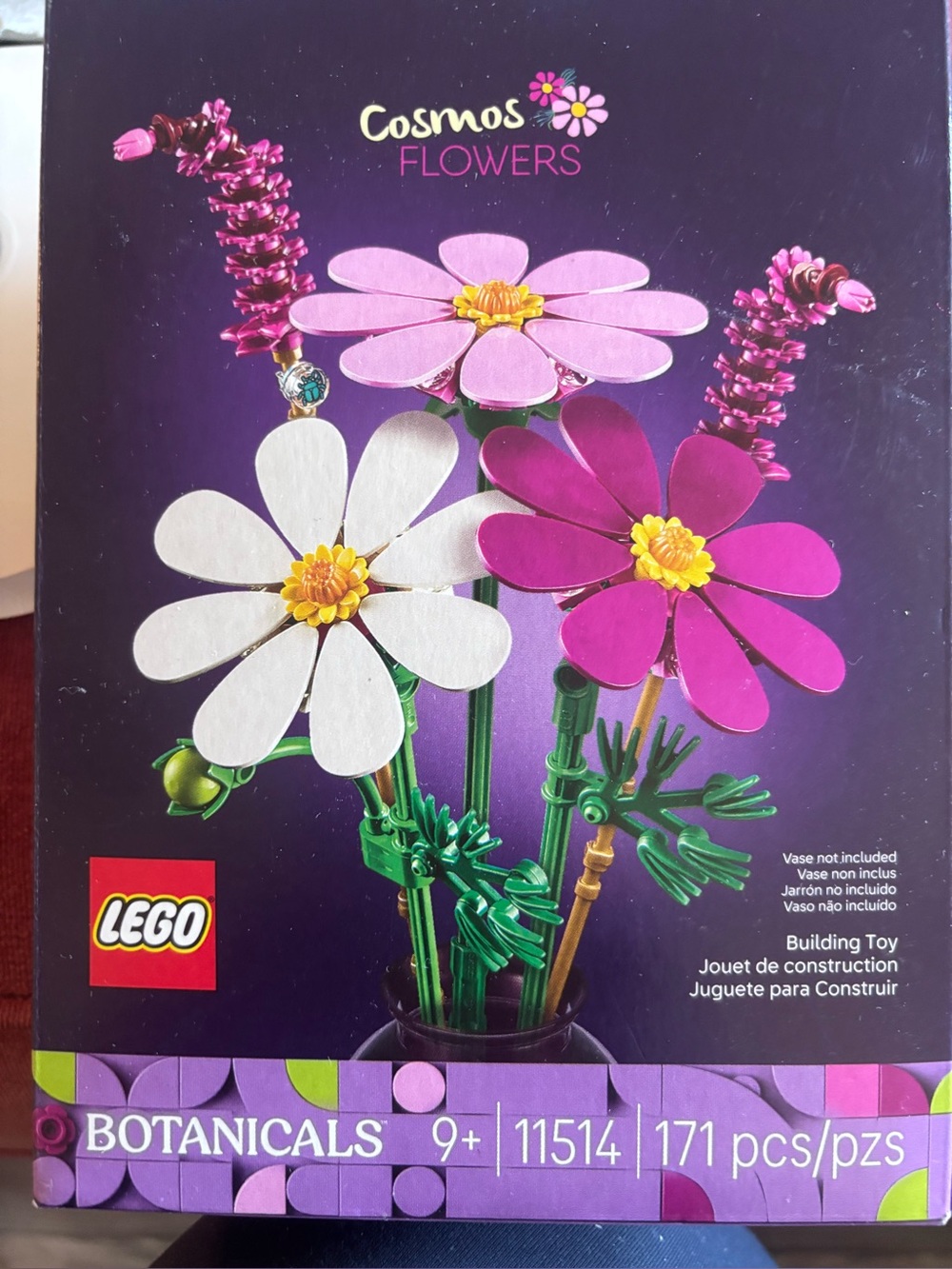 Lego Cosmos Flowers Botanical Set - Pink, White, Purple